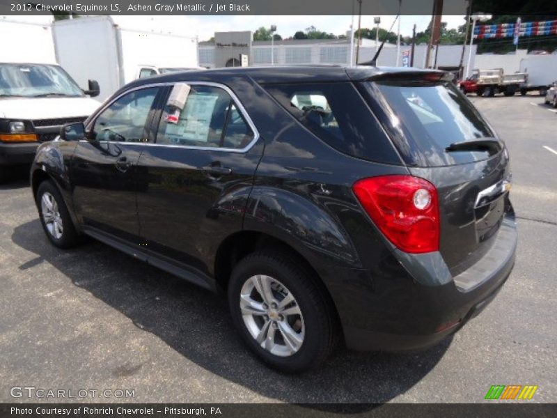 Ashen Gray Metallic / Jet Black 2012 Chevrolet Equinox LS