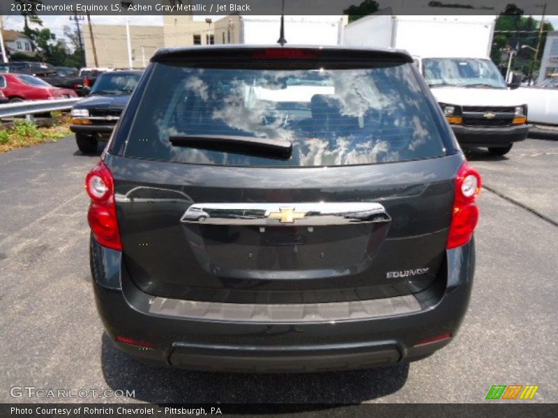 Ashen Gray Metallic / Jet Black 2012 Chevrolet Equinox LS