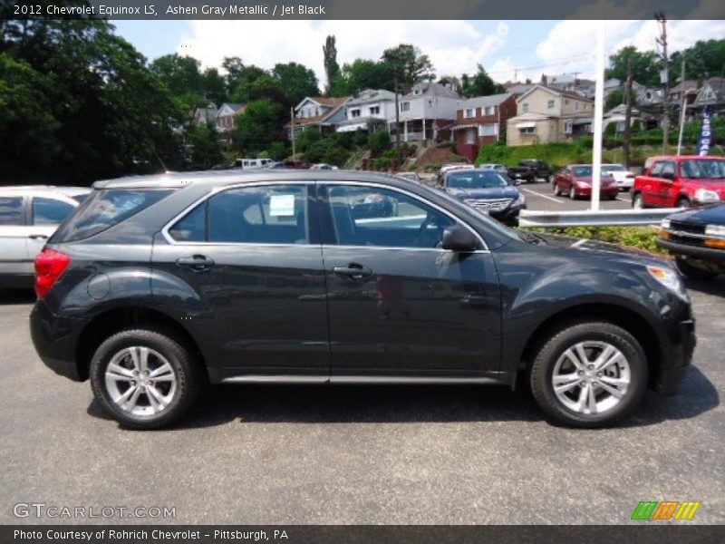 Ashen Gray Metallic / Jet Black 2012 Chevrolet Equinox LS