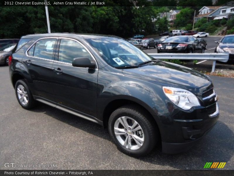 Ashen Gray Metallic / Jet Black 2012 Chevrolet Equinox LS