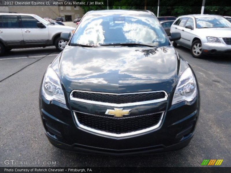 Ashen Gray Metallic / Jet Black 2012 Chevrolet Equinox LS