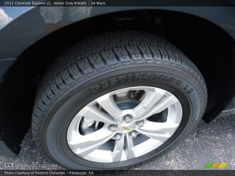 Ashen Gray Metallic / Jet Black 2012 Chevrolet Equinox LS