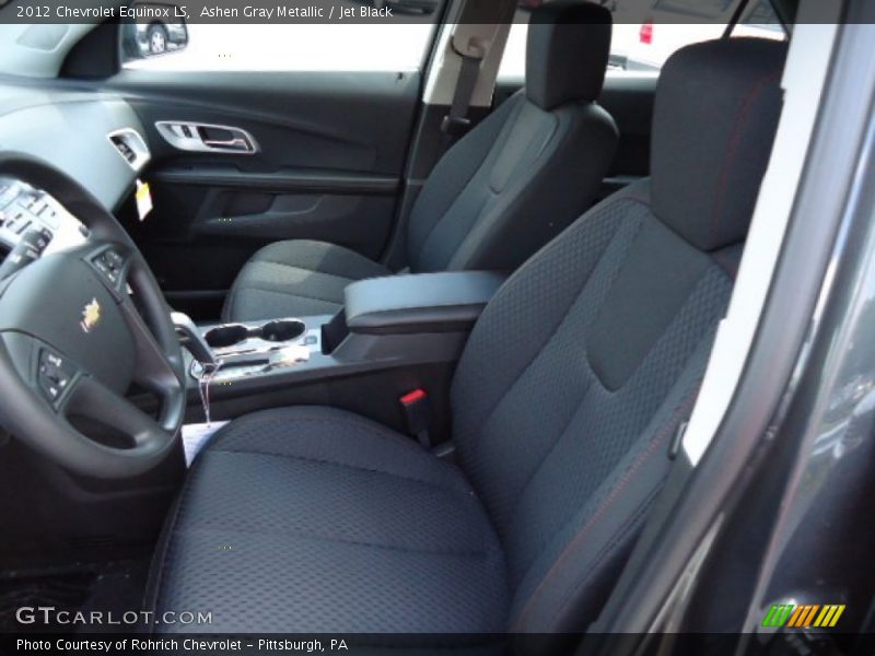 Ashen Gray Metallic / Jet Black 2012 Chevrolet Equinox LS