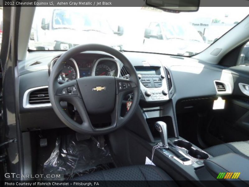 Ashen Gray Metallic / Jet Black 2012 Chevrolet Equinox LS