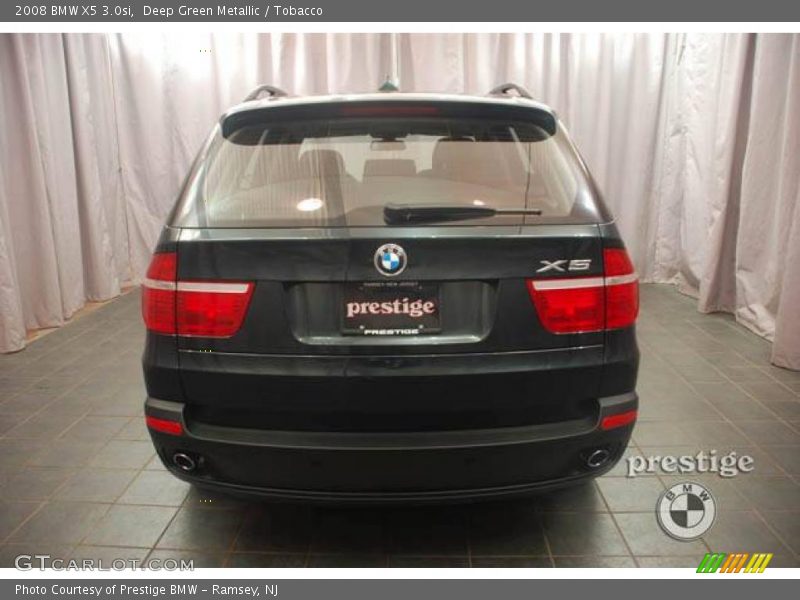 Deep Green Metallic / Tobacco 2008 BMW X5 3.0si