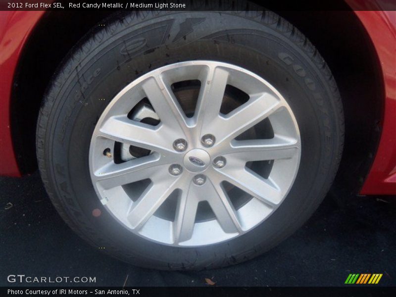 Red Candy Metallic / Medium Light Stone 2012 Ford Flex SEL