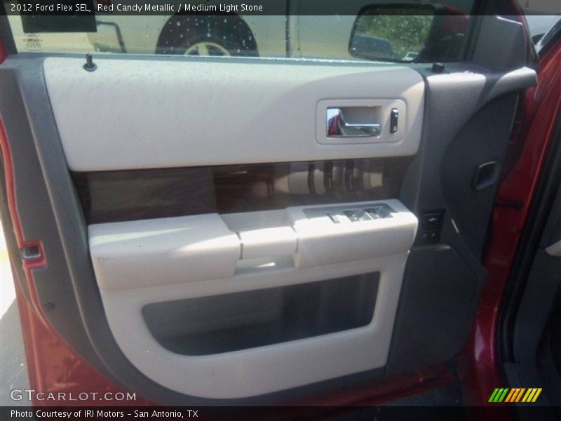 Red Candy Metallic / Medium Light Stone 2012 Ford Flex SEL