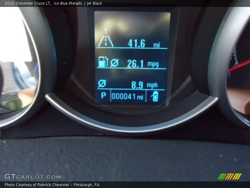 Ice Blue Metallic / Jet Black 2012 Chevrolet Cruze LT