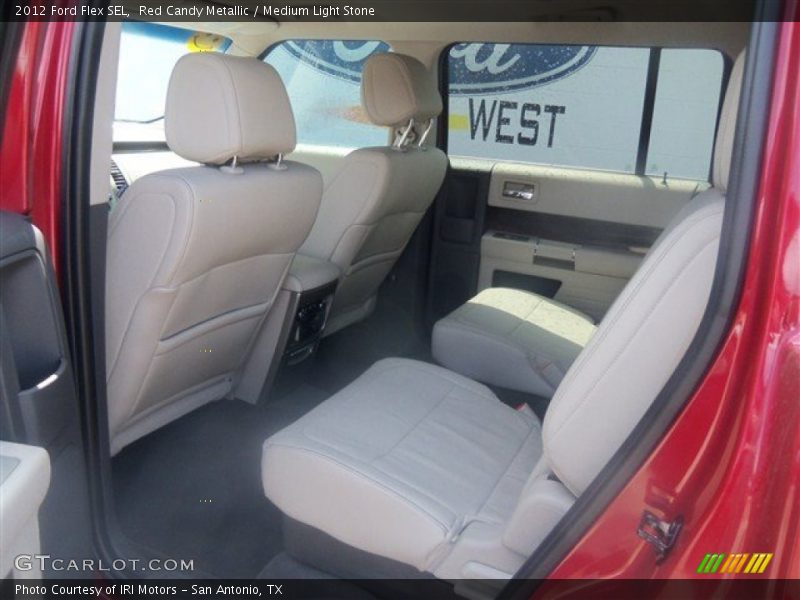 Red Candy Metallic / Medium Light Stone 2012 Ford Flex SEL