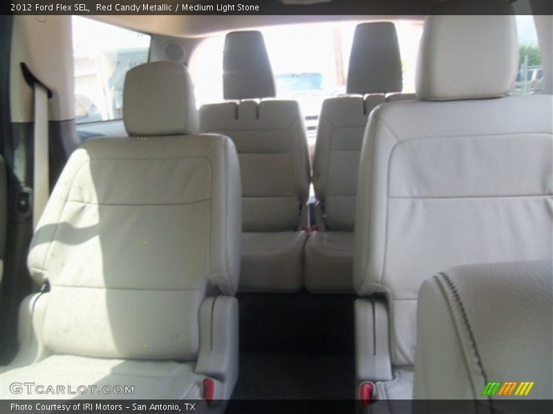 Red Candy Metallic / Medium Light Stone 2012 Ford Flex SEL