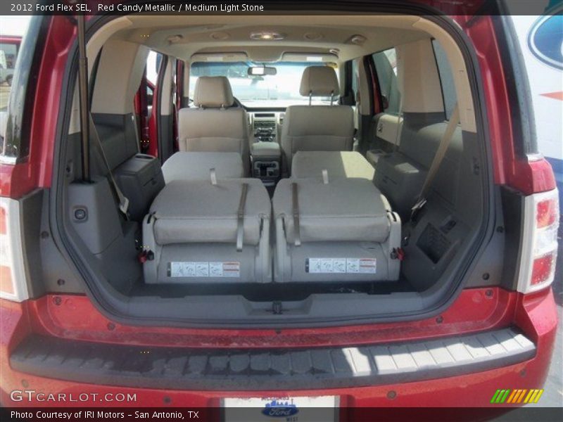 Red Candy Metallic / Medium Light Stone 2012 Ford Flex SEL