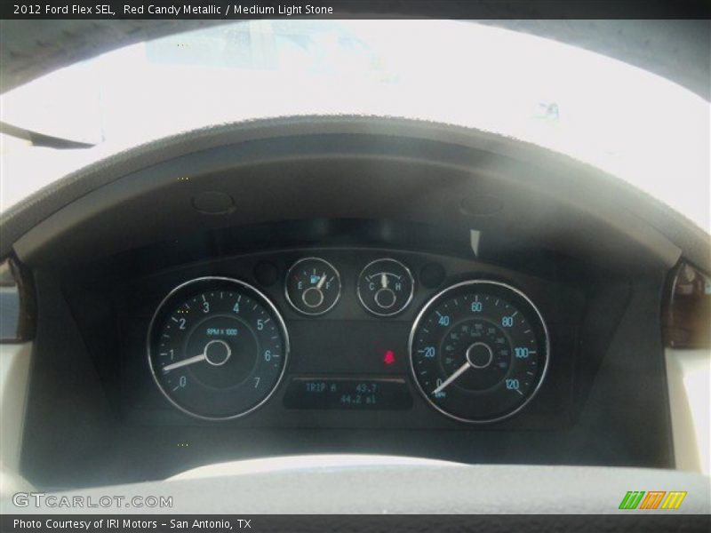 Red Candy Metallic / Medium Light Stone 2012 Ford Flex SEL