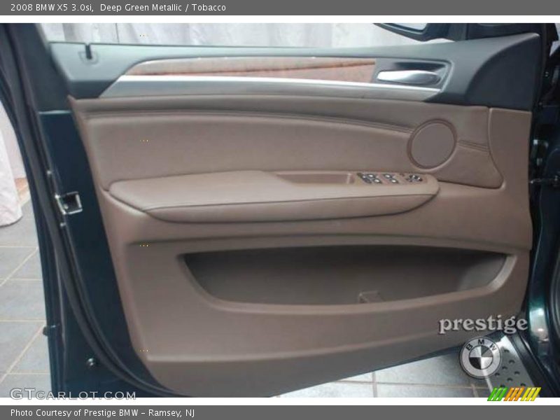 Deep Green Metallic / Tobacco 2008 BMW X5 3.0si