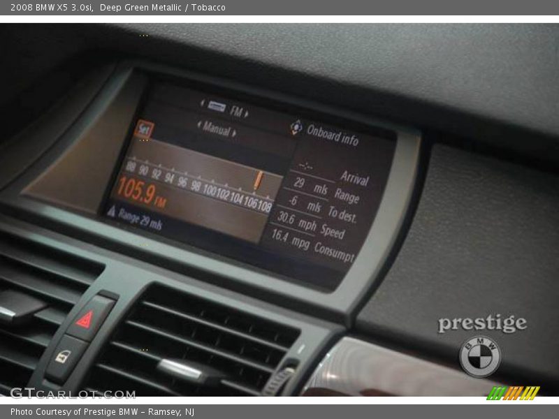 Deep Green Metallic / Tobacco 2008 BMW X5 3.0si