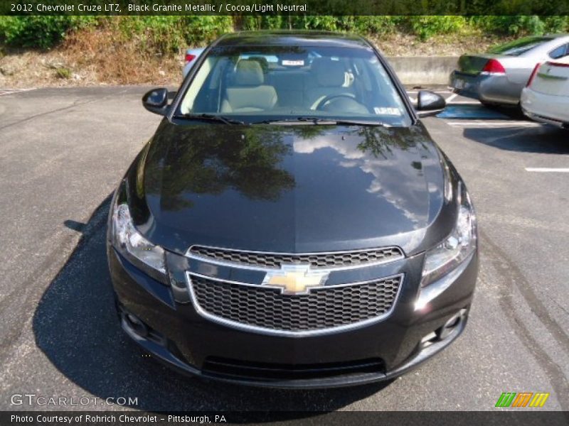 Black Granite Metallic / Cocoa/Light Neutral 2012 Chevrolet Cruze LTZ
