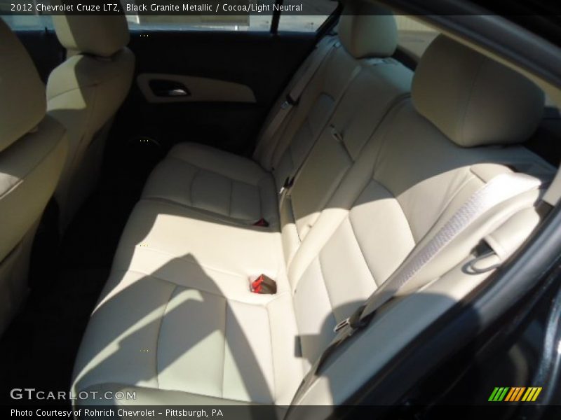 Black Granite Metallic / Cocoa/Light Neutral 2012 Chevrolet Cruze LTZ