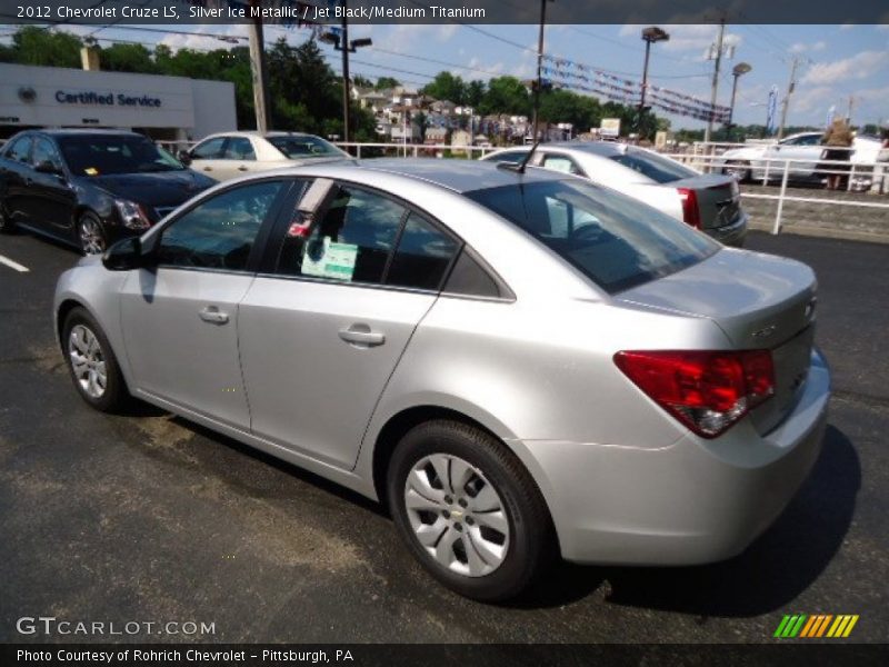 Silver Ice Metallic / Jet Black/Medium Titanium 2012 Chevrolet Cruze LS