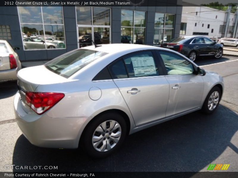 Silver Ice Metallic / Jet Black/Medium Titanium 2012 Chevrolet Cruze LS