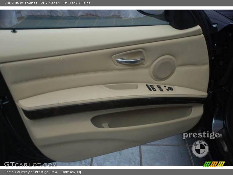 Jet Black / Beige 2009 BMW 3 Series 328xi Sedan
