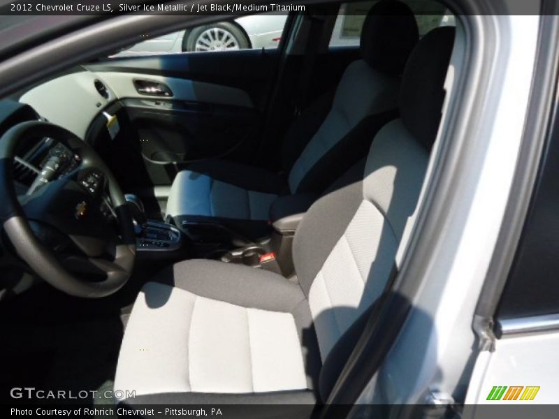 Silver Ice Metallic / Jet Black/Medium Titanium 2012 Chevrolet Cruze LS
