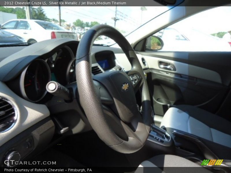 Silver Ice Metallic / Jet Black/Medium Titanium 2012 Chevrolet Cruze LS