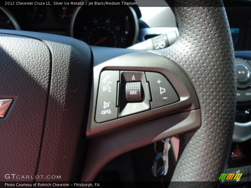 Silver Ice Metallic / Jet Black/Medium Titanium 2012 Chevrolet Cruze LS