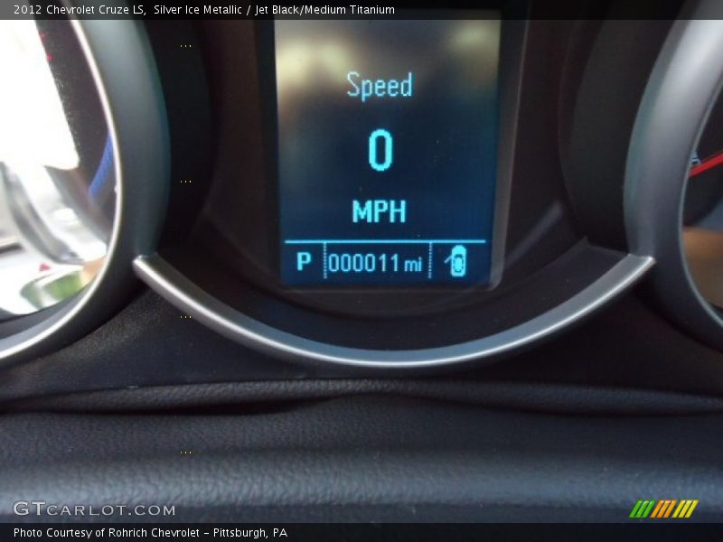Silver Ice Metallic / Jet Black/Medium Titanium 2012 Chevrolet Cruze LS