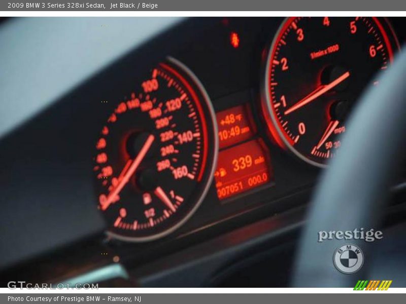 Jet Black / Beige 2009 BMW 3 Series 328xi Sedan