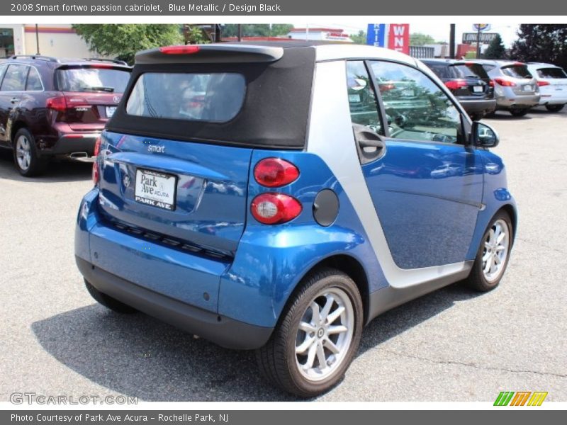 Blue Metallic / Design Black 2008 Smart fortwo passion cabriolet