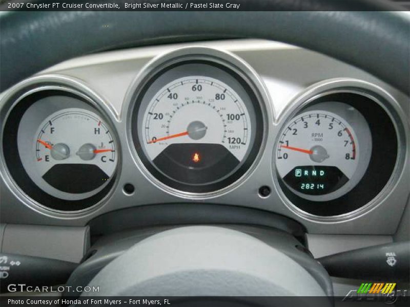 Bright Silver Metallic / Pastel Slate Gray 2007 Chrysler PT Cruiser Convertible