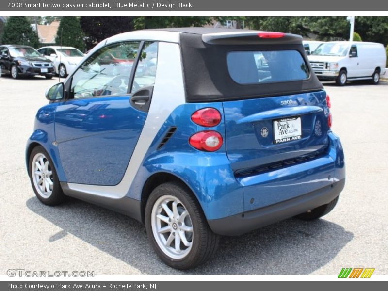 Blue Metallic / Design Black 2008 Smart fortwo passion cabriolet