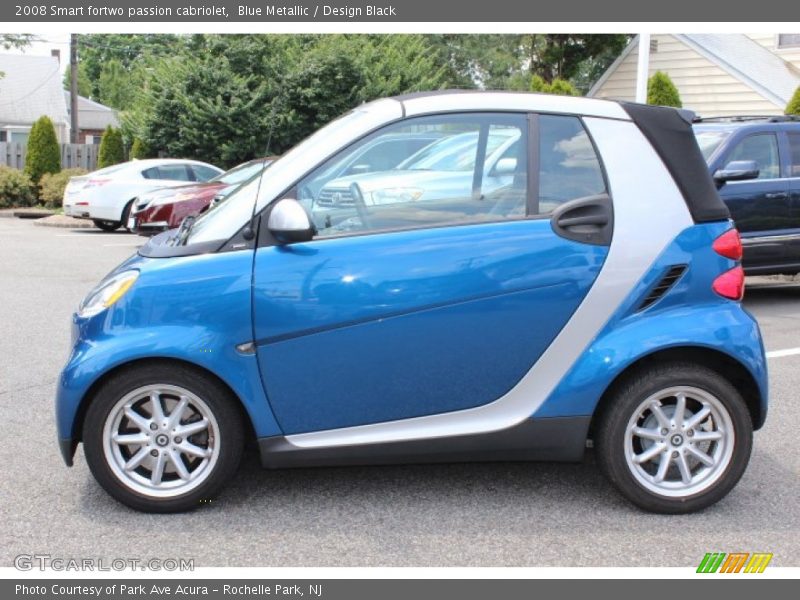 Blue Metallic / Design Black 2008 Smart fortwo passion cabriolet