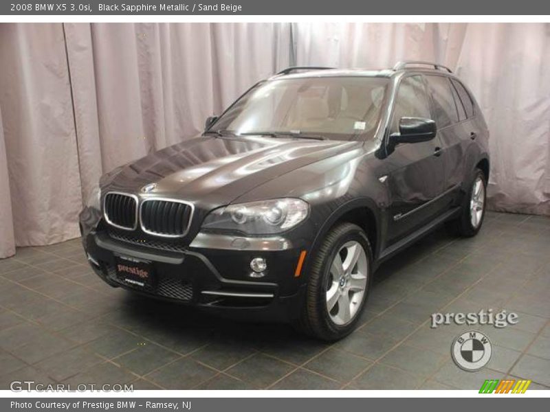 Black Sapphire Metallic / Sand Beige 2008 BMW X5 3.0si