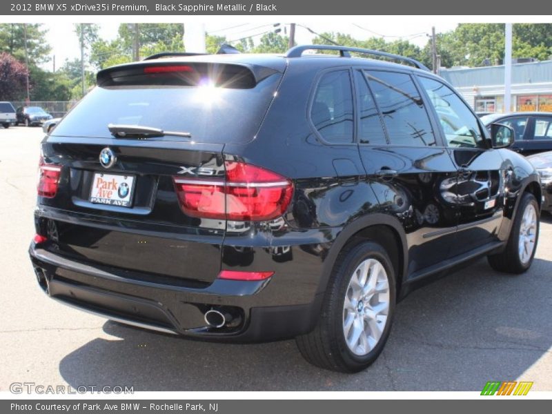 Black Sapphire Metallic / Black 2012 BMW X5 xDrive35i Premium