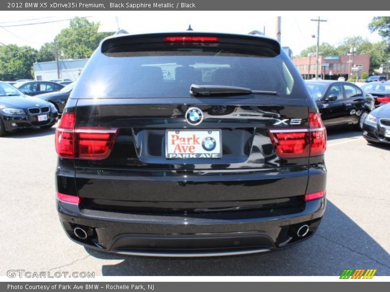 Black Sapphire Metallic / Black 2012 BMW X5 xDrive35i Premium