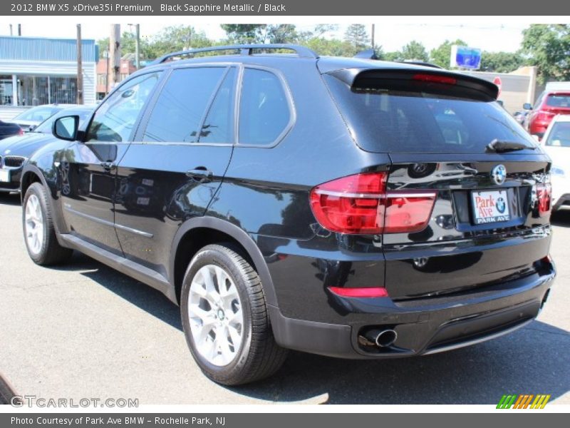 Black Sapphire Metallic / Black 2012 BMW X5 xDrive35i Premium