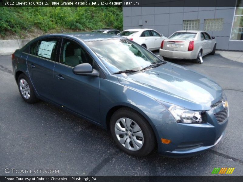 Blue Granite Metallic / Jet Black/Medium Titanium 2012 Chevrolet Cruze LS