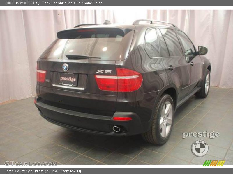 Black Sapphire Metallic / Sand Beige 2008 BMW X5 3.0si