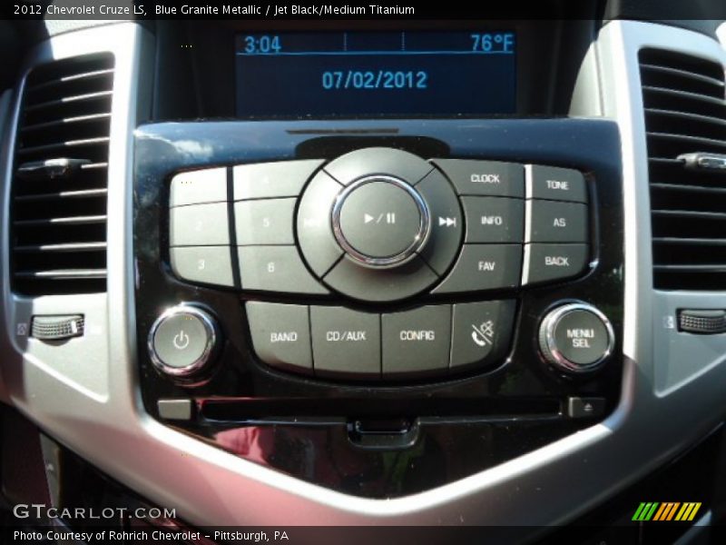 Blue Granite Metallic / Jet Black/Medium Titanium 2012 Chevrolet Cruze LS