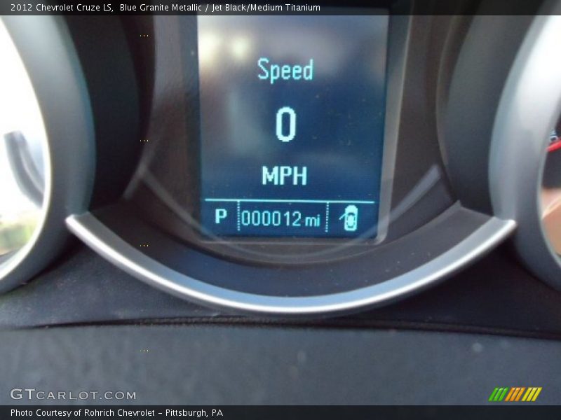 Blue Granite Metallic / Jet Black/Medium Titanium 2012 Chevrolet Cruze LS