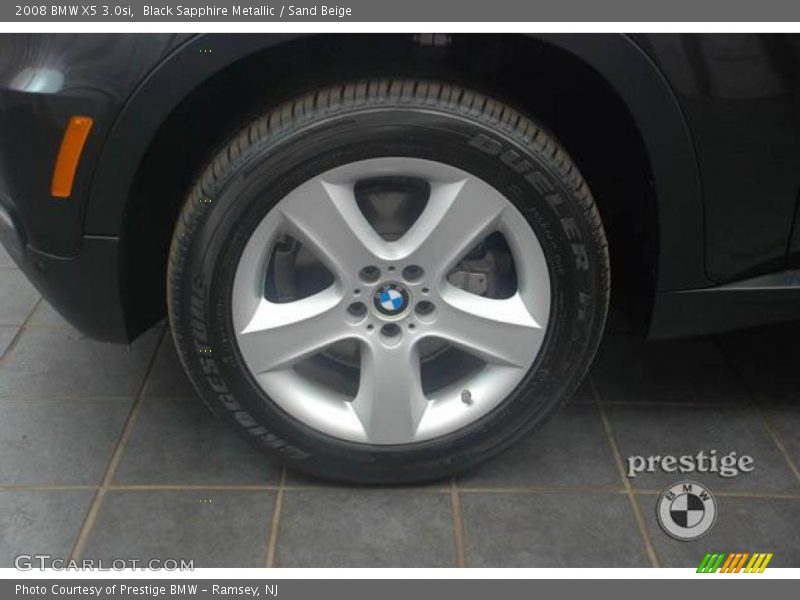 Black Sapphire Metallic / Sand Beige 2008 BMW X5 3.0si