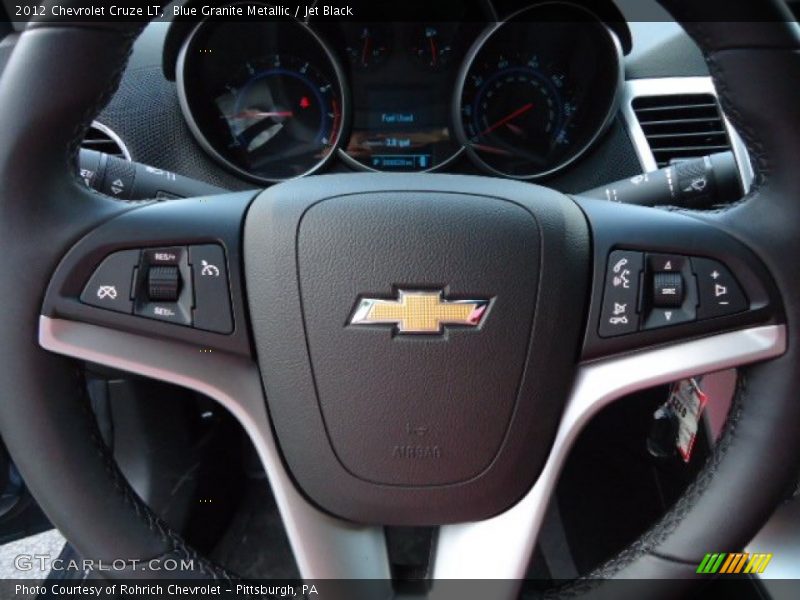 Blue Granite Metallic / Jet Black 2012 Chevrolet Cruze LT