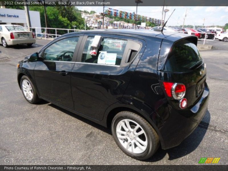 Black / Jet Black/Dark Titanium 2012 Chevrolet Sonic LT Hatch