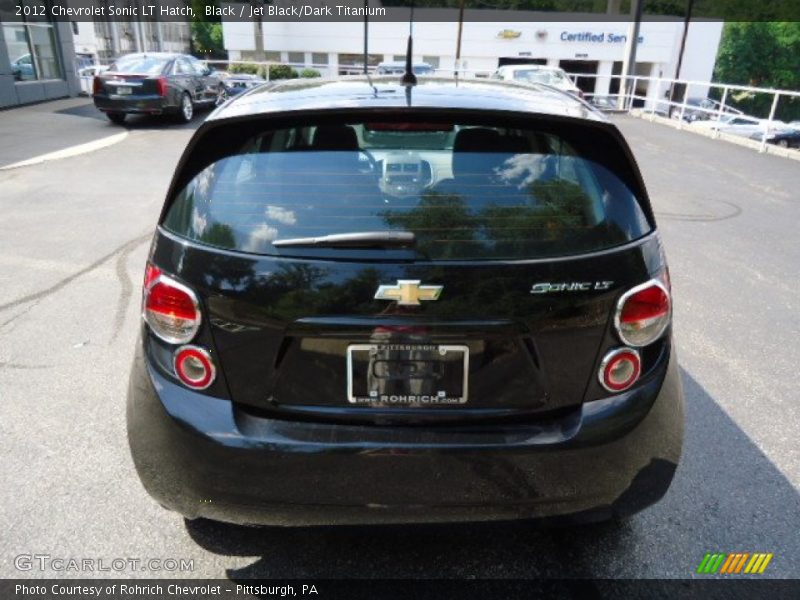 Black / Jet Black/Dark Titanium 2012 Chevrolet Sonic LT Hatch