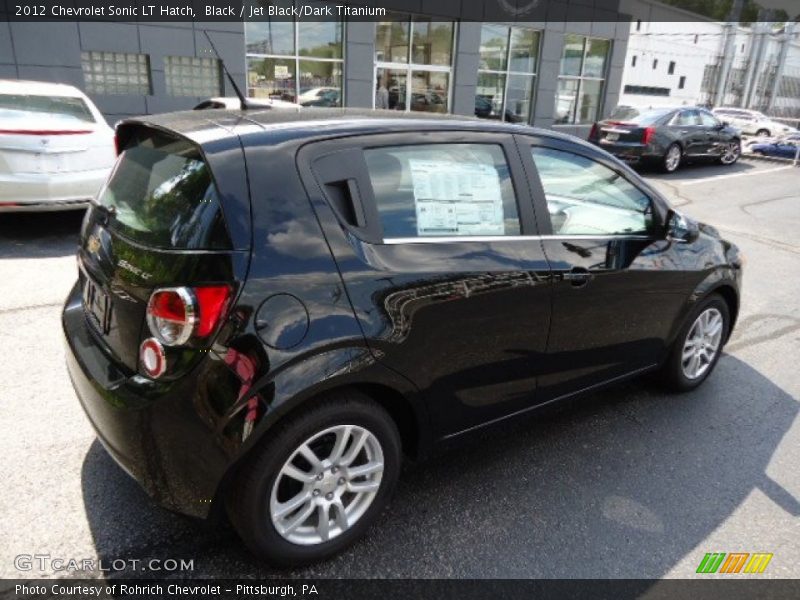 Black / Jet Black/Dark Titanium 2012 Chevrolet Sonic LT Hatch