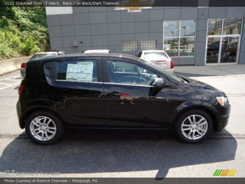 Black / Jet Black/Dark Titanium 2012 Chevrolet Sonic LT Hatch