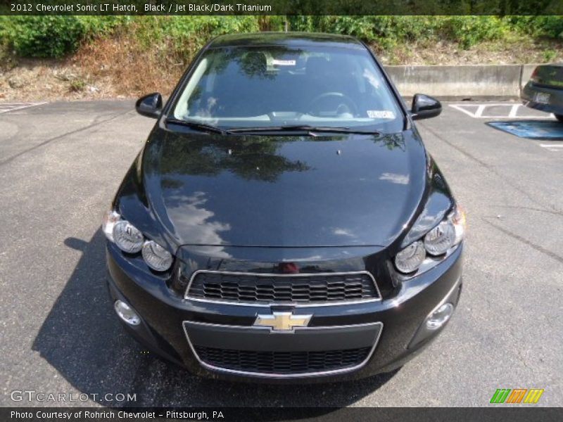 Black / Jet Black/Dark Titanium 2012 Chevrolet Sonic LT Hatch
