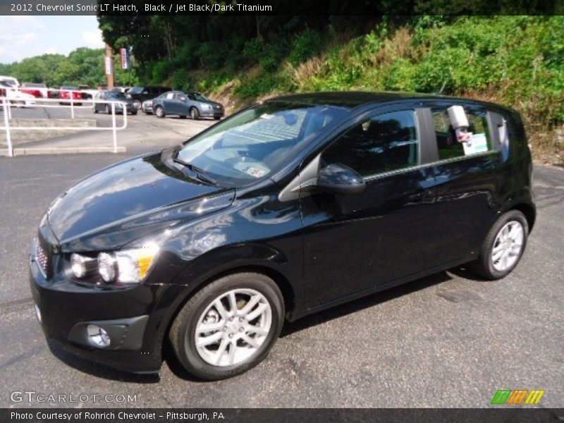 Black / Jet Black/Dark Titanium 2012 Chevrolet Sonic LT Hatch