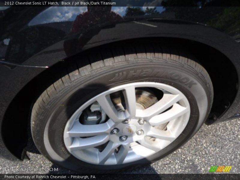 Black / Jet Black/Dark Titanium 2012 Chevrolet Sonic LT Hatch