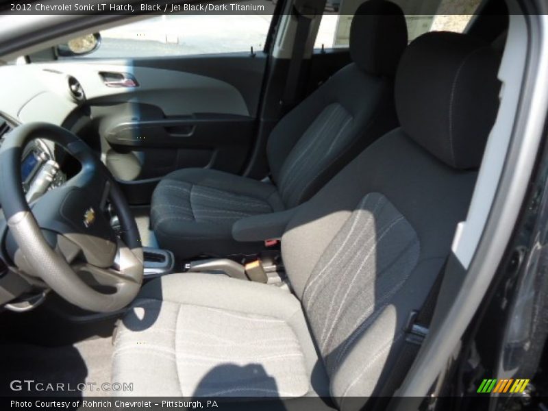 Black / Jet Black/Dark Titanium 2012 Chevrolet Sonic LT Hatch